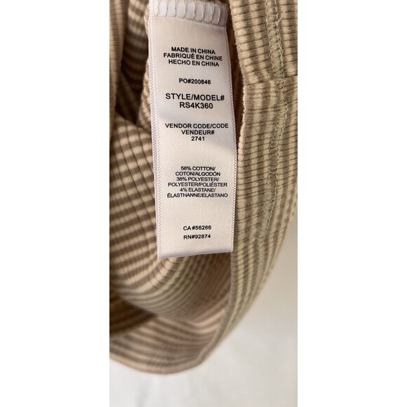 Splendid Selena Stripe Short Sleeve Tee Medium Ribbed Basic Capsule Minimalist - Picture 10 of 10